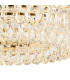 Coniston 60cm Semi Flush Ring Ceiling 6 Light E14 French Gold/Crystal-6