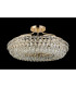 Coniston 60cm Semi Flush Ring Ceiling 6 Light E14 French Gold/Crystal-7