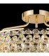 Coniston 60cm Semi Flush Ring Ceiling 6 Light E14 French Gold/Crystal-8