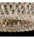 Coniston 60cm Semi Flush Ring Ceiling 6 Light E14 Antique Brass/Crystal-9