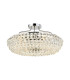 Coniston 60cm Semi Flush Ring Ceiling 6 Light E14 Polished Chrome/Crystal-1