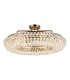 Coniston 80cm Semi Flush Ring Ceiling, 8 Light E14, Antique Brass/Crystal Item Weight: 20kg