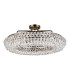 Coniston 80cm Semi Flush Ring Ceiling, 8 Light E14, Antique Brass/Crystal Item Weight: 20kg