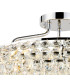 Coniston 60cm Semi Flush Ring Ceiling 6 Light E14 Polished Chrome/Crystal-5