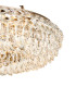 Coniston 80cm Semi Flush Ring Ceiling, 8 Light E14, Antique Brass/Crystal Item Weight: 20kg