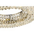 Coniston 80cm Semi Flush Ring Ceiling, 8 Light E14, Antique Brass/Crystal Item Weight: 20kg