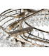 Coniston 80cm Semi Flush Ring Ceiling, 8 Light E14, Antique Brass/Crystal Item Weight: 20kg