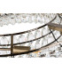 Coniston 80cm Semi Flush Ring Ceiling, 8 Light E14, Antique Brass/Crystal Item Weight: 20kg