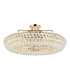 Coniston 80cm Semi Flush Ring Ceiling, 8 Light E14, French Gold/Crystal Item Weight: 20kg