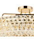 Coniston 80cm Semi Flush Ring Ceiling, 8 Light E14, French Gold/Crystal Item Weight: 20kg