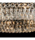 Coniston 80cm Semi Flush Ring Ceiling, 8 Light E14, Antique Brass/Crystal Item Weight: 20kg