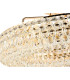 Coniston 80cm Semi Flush Ring Ceiling, 8 Light E14, French Gold/Crystal Item Weight: 20kg