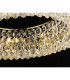 Coniston 80cm Semi Flush Ring Ceiling, 8 Light E14, Antique Brass/Crystal Item Weight: 20kg