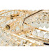Coniston 80cm Semi Flush Ring Ceiling, 8 Light E14, French Gold/Crystal Item Weight: 20kg