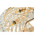 Coniston 80cm Semi Flush Ring Ceiling, 8 Light E14, French Gold/Crystal Item Weight: 20kg