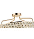 Coniston 80cm Semi Flush Ring Ceiling, 8 Light E14, French Gold/Crystal Item Weight: 20kg