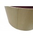 Round Cylinder, 500 x 200mm Dual Faux Silk Fabric Shade, Antique Gold, Ruby - 8