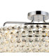 Coniston 80cm Semi Flush Ring Ceiling, 8 Light E14, Polished Chrome/Crystal Item Weight: 20kg