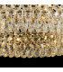 Coniston 80cm Semi Flush Ring Ceiling, 8 Light E14, French Gold/Crystal Item Weight: 20kg