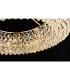 Coniston 80cm Semi Flush Ring Ceiling, 8 Light E14, French Gold/Crystal Item Weight: 20kg