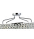 Coniston 80cm Semi Flush Ring Ceiling, 8 Light E14, Polished Chrome/Crystal Item Weight: 20kg