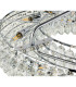 Coniston 80cm Semi Flush Ring Ceiling, 8 Light E14, Polished Chrome/Crystal Item Weight: 20kg