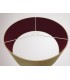 Round Cylinder, 500 x 200mm Dual Faux Silk Fabric Shade, Antique Gold, Ruby - 11