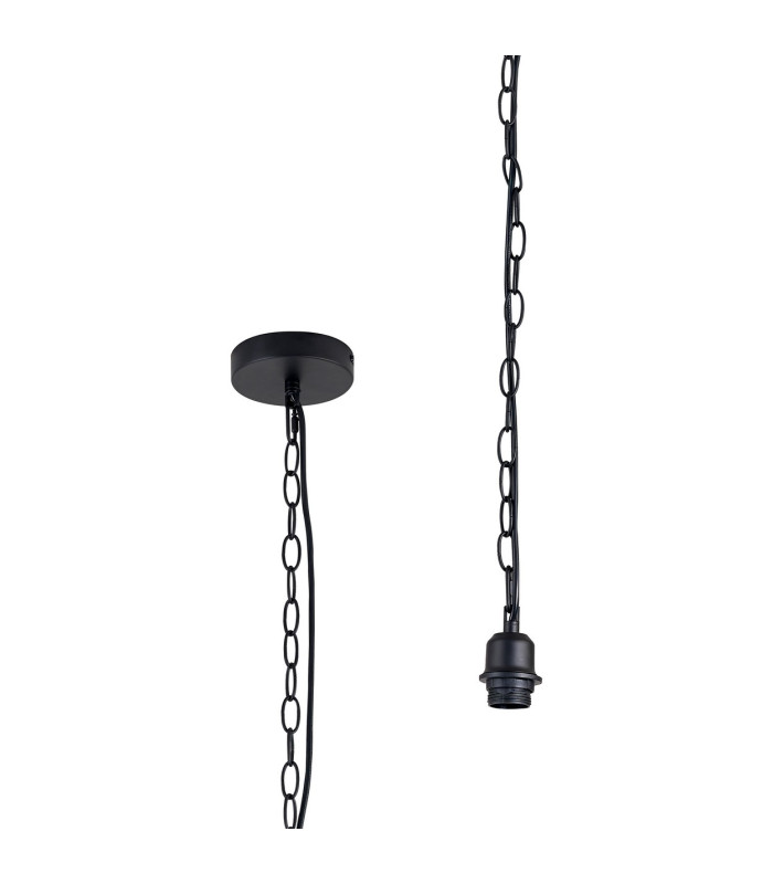 Kudo 12cm Electrical Pendant E27 Matt Black (Maximum Load 5kg)-1