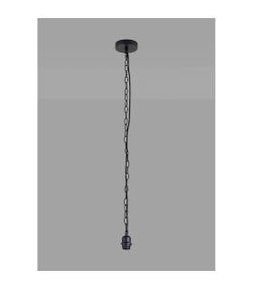 Kudo 12cm Electrical Pendant E27 Matt Black (Maximum Load 5kg)-2