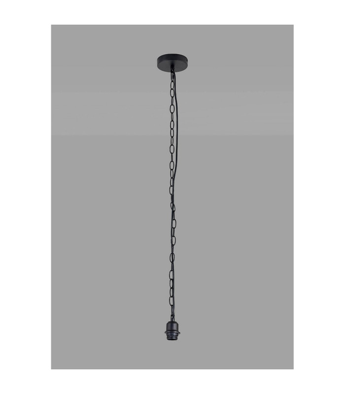 Kudo 12cm Electrical Pendant E27 Matt Black (Maximum Load 5kg)-2