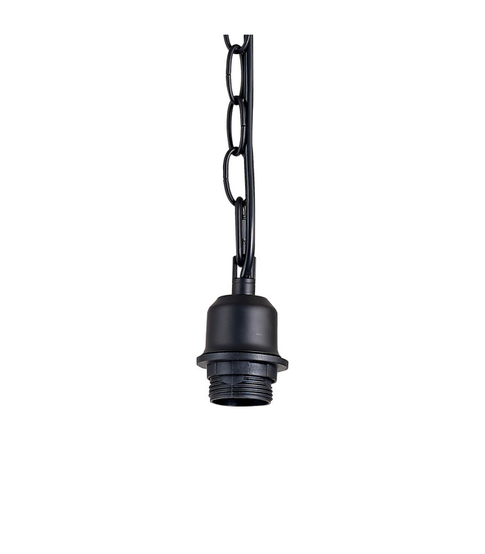 Kudo 12cm Electrical Pendant E27 Matt Black (Maximum Load 5kg)-6