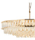 Vivienne 70cm Pendant/Semi Flush 1E14 French Gold/Crystal