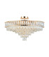 Vivienne 70cm Pendant/Semi Flush 1E14 French Gold/Crystal