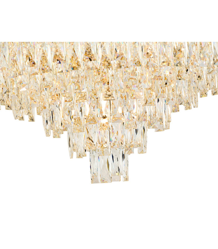 Vivienne 70cm Pendant/Semi Flush 1E14 French Gold/Crystal