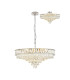 Vivienne 70cm Pendant/Semi Flush 1E14 Polished NIckel/Crystal