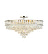 Vivienne 70cm Pendant/Semi Flush 1E14 Polished NIckel/Crystal