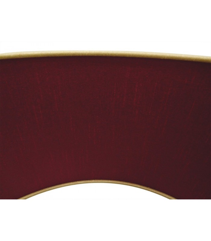 Round Cylinder, 600 x 220mm Dual Faux Silk Fabric Shade, Antique Gold, Ruby - 6