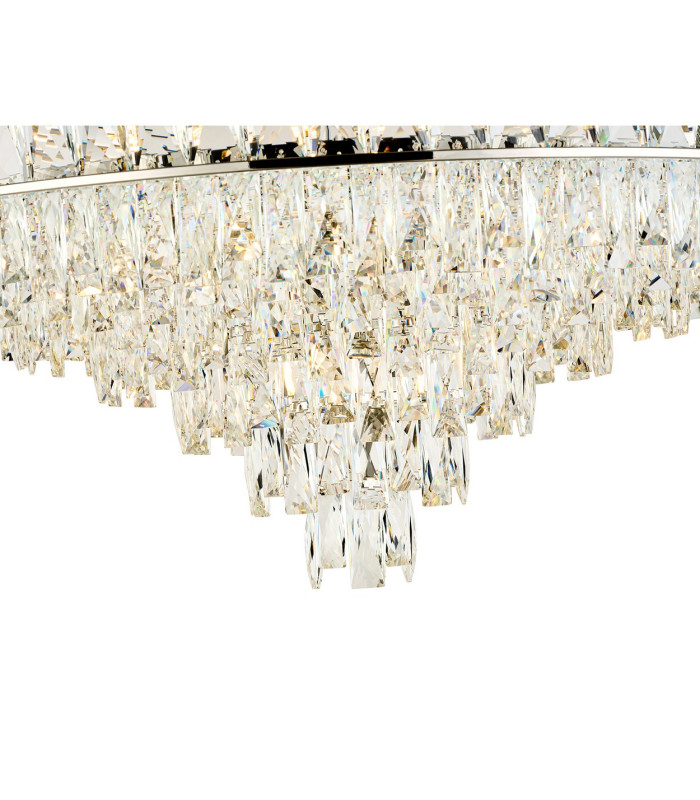 Vivienne 70cm Pendant/Semi Flush 1E14 Polished NIckel/Crystal