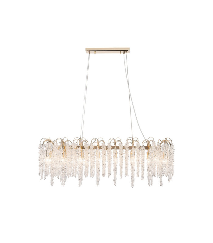 Wisteria Oval Pendant 16 Light E14 French Gold / Crystal Item Weight: 21.1kg-1