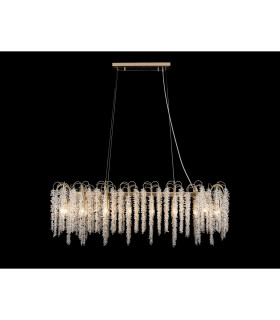 Wisteria Oval Pendant 16 Light E14 French Gold / Crystal Item Weight: 21.1kg-2