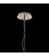 Vivienne 70cm Pendant/Semi Flush 1E14 Polished NIckel/Crystal