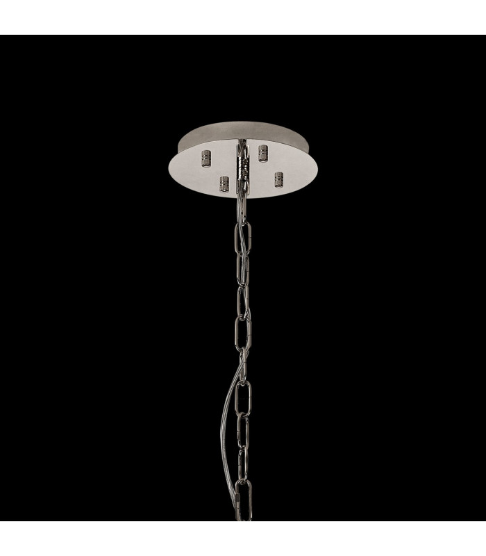 Vivienne 70cm Pendant/Semi Flush 1E14 Polished NIckel/Crystal