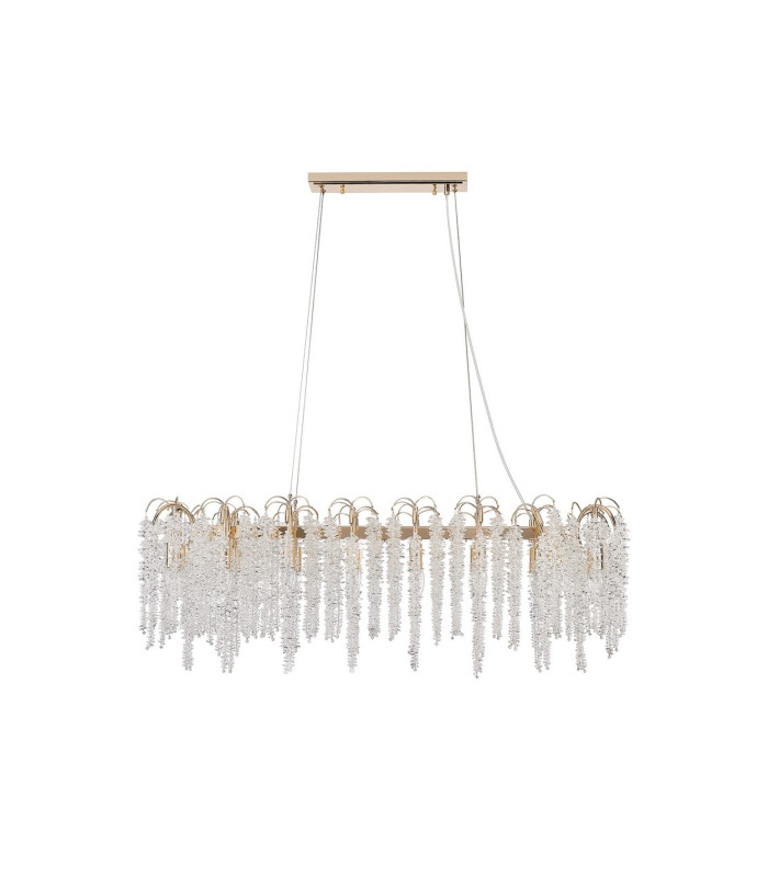 Wisteria Oval Pendant 16 Light E14 French Gold / Crystal Item Weight: 21.1kg-4