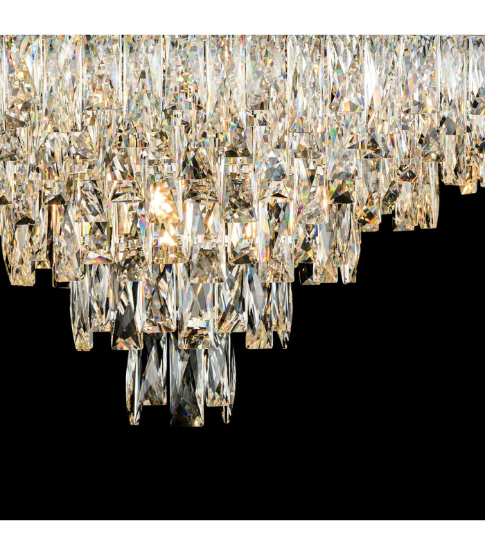 Vivienne 70cm Pendant/Semi Flush 1E14 Polished NIckel/Crystal