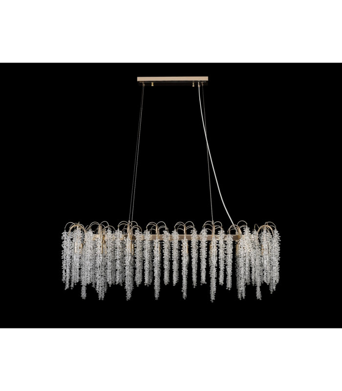 Wisteria Oval Pendant 16 Light E14 French Gold / Crystal Item Weight: 21.1kg-8
