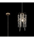 Wisteria 15cm Round Pendant E14 French Gold / Crystal-2