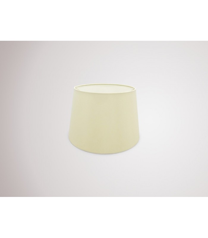 Dual Mount Round Empire, 240, 300 x 200mm Faux Silk Fabric Shade, Ivory Pearl, White Laminate - 2
