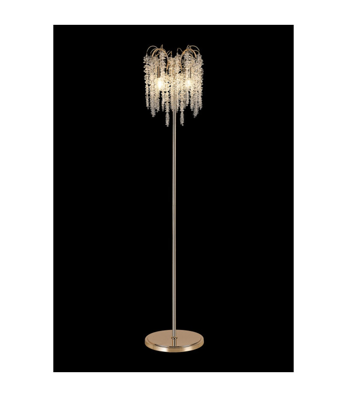 Wisteria Floor Lamp 4 Light E14 French Gold / Crystal Item Weight: 15.38kg-2