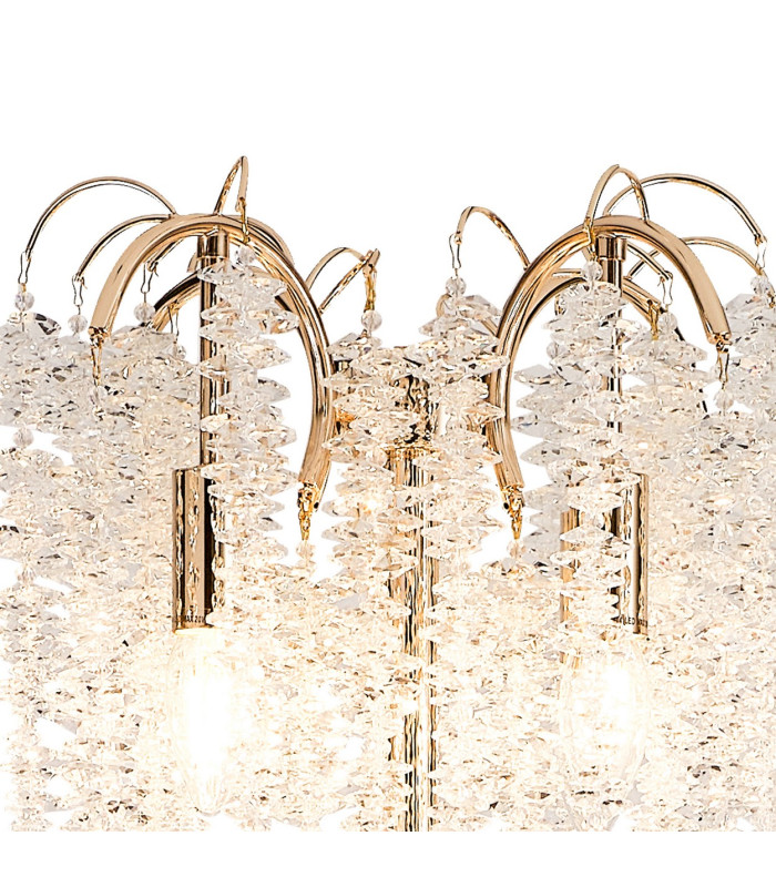 Wisteria Floor Lamp 4 Light E14 French Gold / Crystal Item Weight: 15.38kg-7