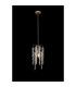 Wisteria 15cm Round Pendant E14 French Gold / Crystal-9